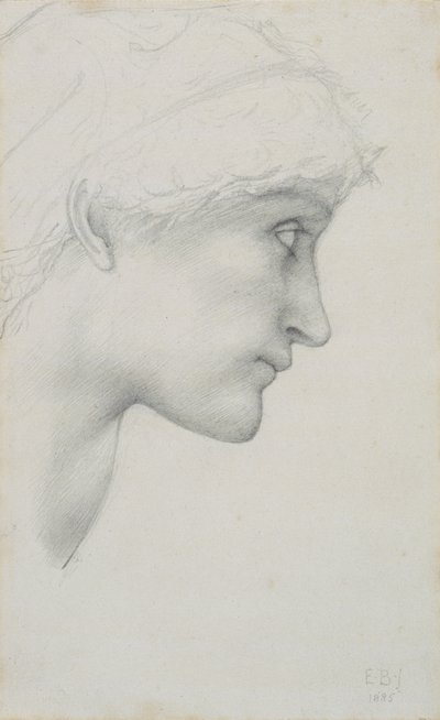 Tête - Edward Coley Burne Jones
