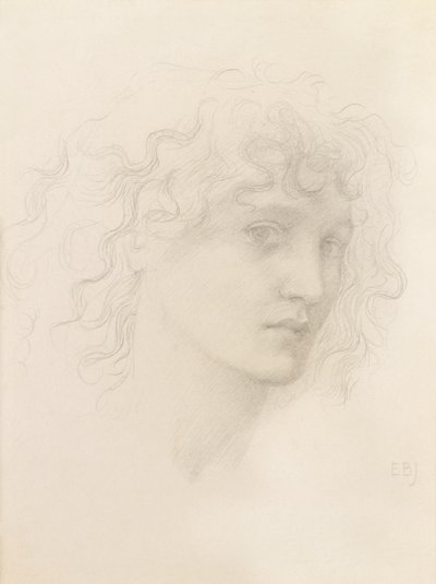 Tête de May Morris - Edward Burne Jones