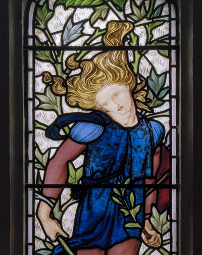 Knotty Ash, St John The Evangelist, Morris Marshall & Faulkner & Co, Edward Burne-Jones, Absalom (détail), 1872 - Edward Burne Jones