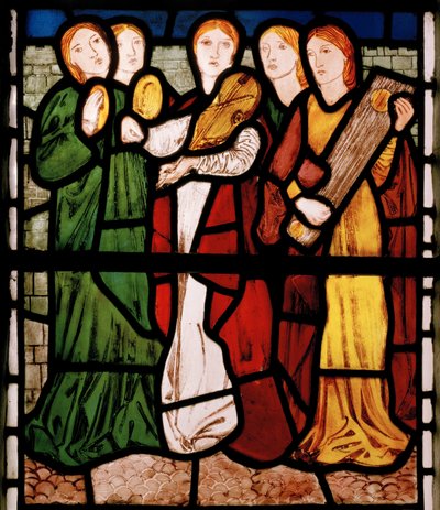 Jeunes musiciennes, du Cantique des Cantiques - Edward Burne Jones