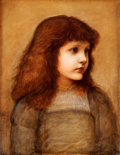 Portrait de Gertie Lewis, mi-longueur, 1879-80 - Edward Burne Jones