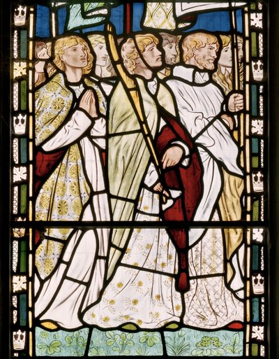 Saints portant des bannières - Edward Burne Jones