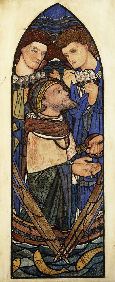 Saint Pierre coulant dans la mer de Tibériade - Edward Burne Jones