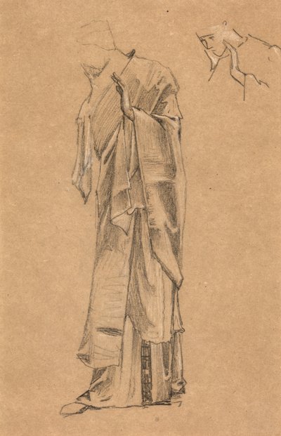 Étude associée à "Le Rêve de Lancelot" - Edward Burne Jones