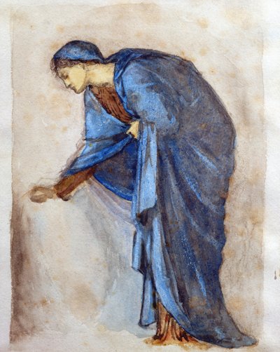Étude pour une figure de la Vierge - Edward Burne Jones