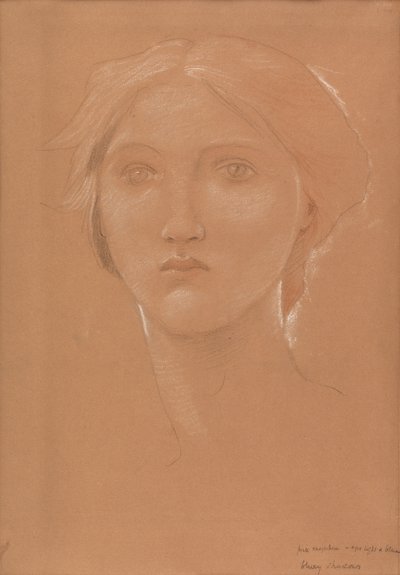 Étude de la tête de Margaret Burne-Jones pour 