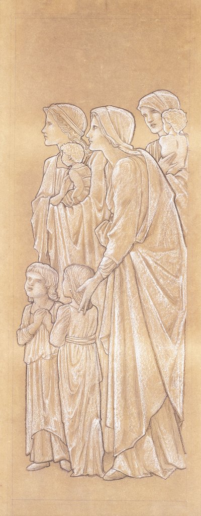 Femmes amenant des enfants au Christ - Edward Burne Jones