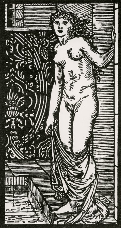 Psyché au bain, 1866 - Edward Coley after Burne Jones