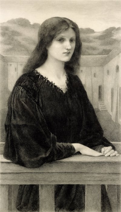 Vespertina Quies, gravé par Emile Boilvin (1845-99) pub. par Arthur Tooth & Sons, 1897 - Edward Coley after Burne Jones