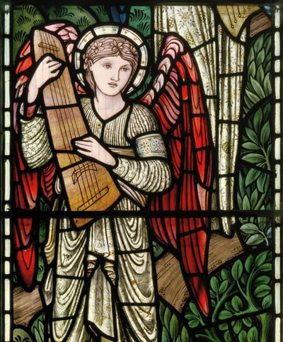 Wilden, All Saints, Morris & Co., Edward Burne-Jones, John Henry Dearle, Angels Of Paradise, Angel Musicians (détail) - Edward Coley and Dearle Burne Jones