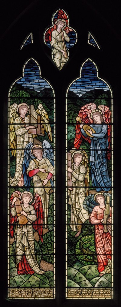 Wilden, All Saints, Morris & Co., Edward Burne-Jones, John Henry Dearle, Angels Of Paradise, Angel Musicians - Edward Coley and Dearle Burne Jones