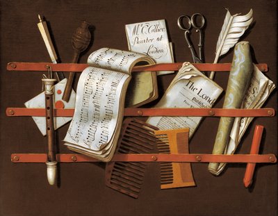 Porte-lettres, vers 1698 - Edward Collier