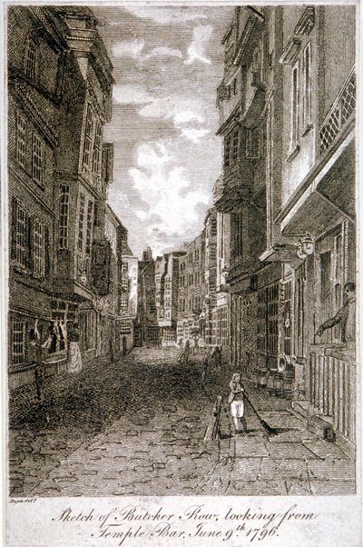 Butcher Row, Westminster, Londres, 1796 - Edward Dayes
