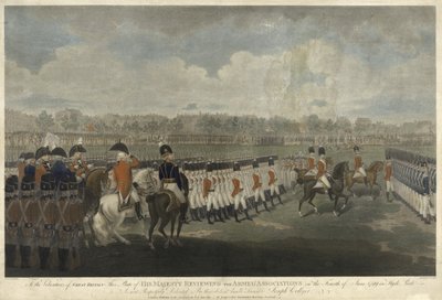 Le roi passant en revue l