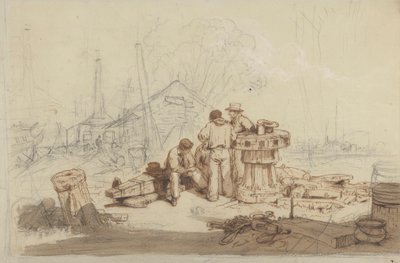Étude de pêcheurs et d