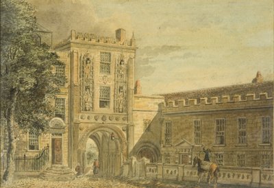 Vue nord du portail du collège - Edward Eyre