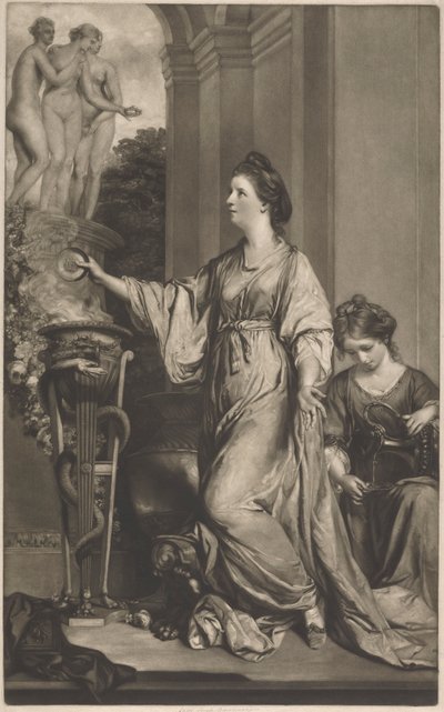 Lady Sarah Bunbury sacrifiant aux Grâces - Edward Fisher