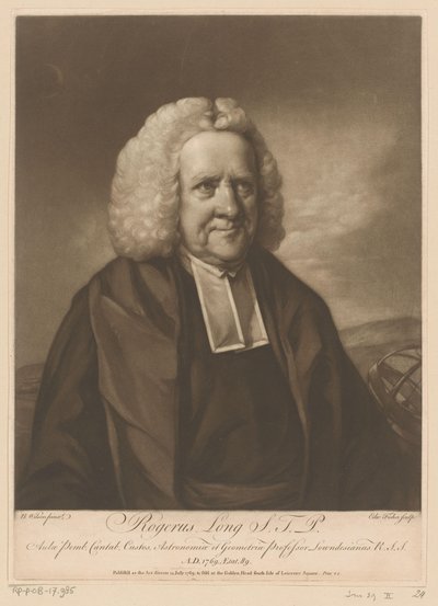 Portrait de Roger Long - Edward Fisher