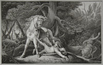 La mort de Guillaume le Roux, gravé par Neagle, illustration de 