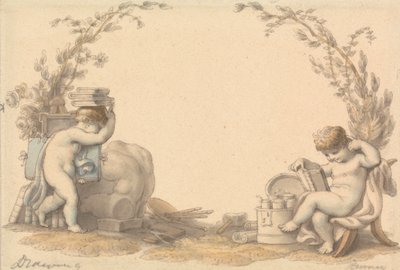 Allégorie du dessin - Edward Francis Burney