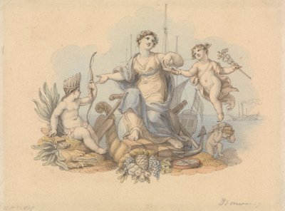 Allégorie des commerces maritimes - Edward Francis Burney