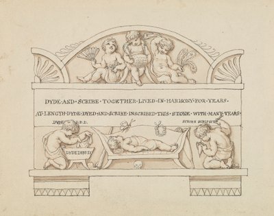 Conception pour un monument à Dyde et Scribe - Edward Francis Burney
