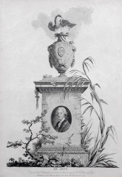Dr Thomas Augustine Arne (1710-78), gravé par James Heath (1757-1834), 1793 - Edward Francis Burney