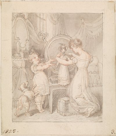 Illustration pour- La nouvelle poupée : Sans titre - Edward Francis Burney
