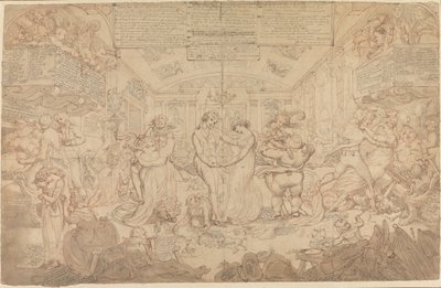 Dessin préparatoire pour La Valse - Edward Francis Burney