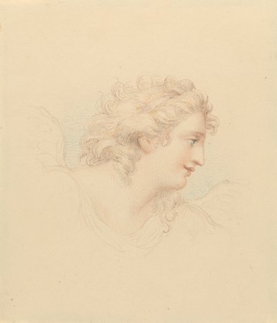 Étude de profil de tête féminine - Edward Francis Burney