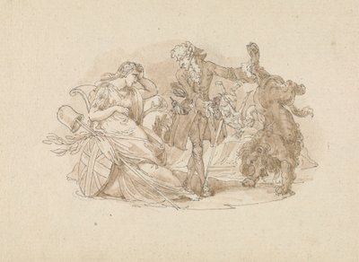 Scène théâtrale - Edward Francis Burney