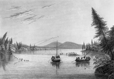 Vue depuis les rochers de Morgan dans la rivière Hill - Edward Francis Finden