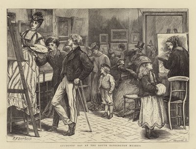 Journée des étudiants au musée de South Kensington - Edward Frederick Brewtnall