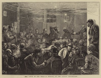 Le Trou dans le Mur, une réunion des Républicains de Londres - Edward Frederick Brewtnall