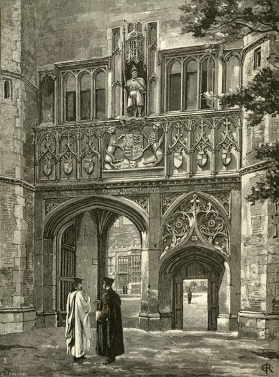 Porte principale, Trinity College, fin du 19e siècle - Edward Gascoin
