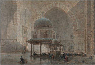 Intérieur de la mosquée-madrassa du Sultan Hassan au Caire - Edward Goodall