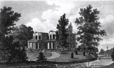 Villa de Lord Nelson à Merton, publiée en 1806 - Edward Gyfford