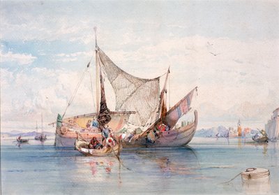 Bateaux sur un lac du nord de l