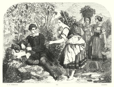 Childe Harold de Lord Byron, Chant III, Strophe 55 - Edward Henry (after) Corbould