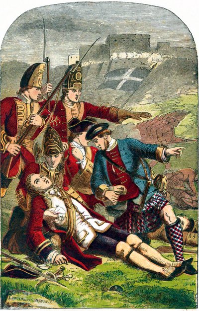 Mort du général James Wolfe au siège de Québec, 1759 vers 1870 - Edward Henry Corbould