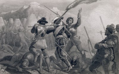 La guerre des Pequots, 1636, de 