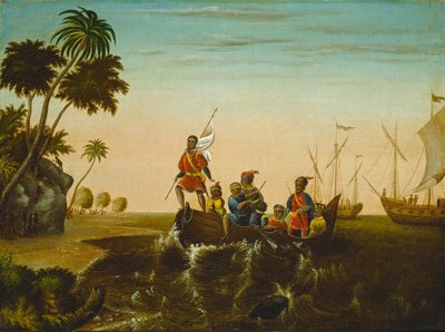 Le débarquement de Colomb - Edward Hicks