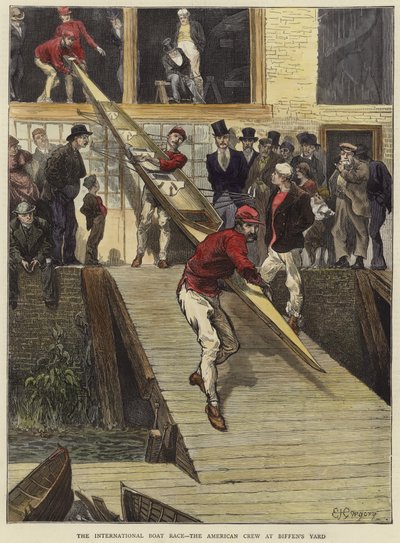 La course internationale de bateaux - Edward John Gregory