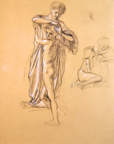 Étude pour Peurs oisives (I), 1893 - Edward John Poynter