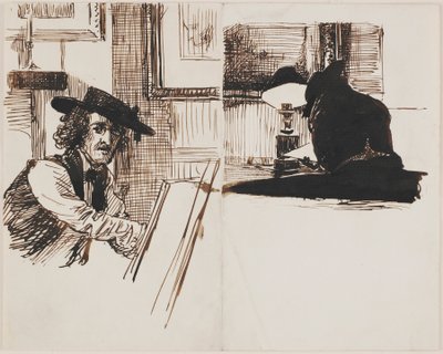 Homme assis à une table près d