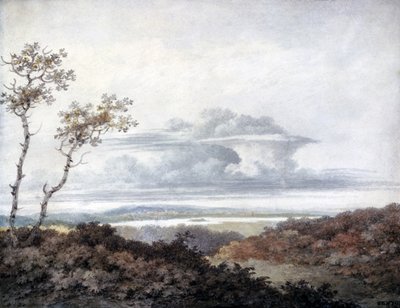 Paysage rural avec études de nuages ultérieures par Luke Howard vers 1808-11 - Edward Kennion