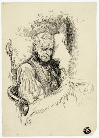 Vieil homme mourant - Edward Killingworth Johnson
