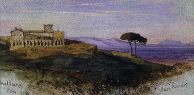 Vue de la campagne romaine, 1844 - Edward Lear