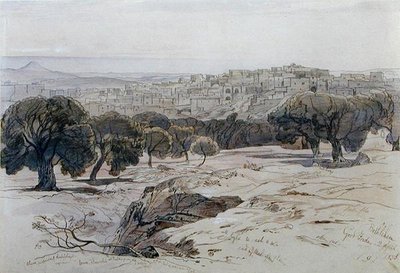 Bethléem - Vendredi Saint, 2 avril 1858 - Edward Lear