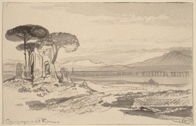 Campagne de Rome - Edward Lear